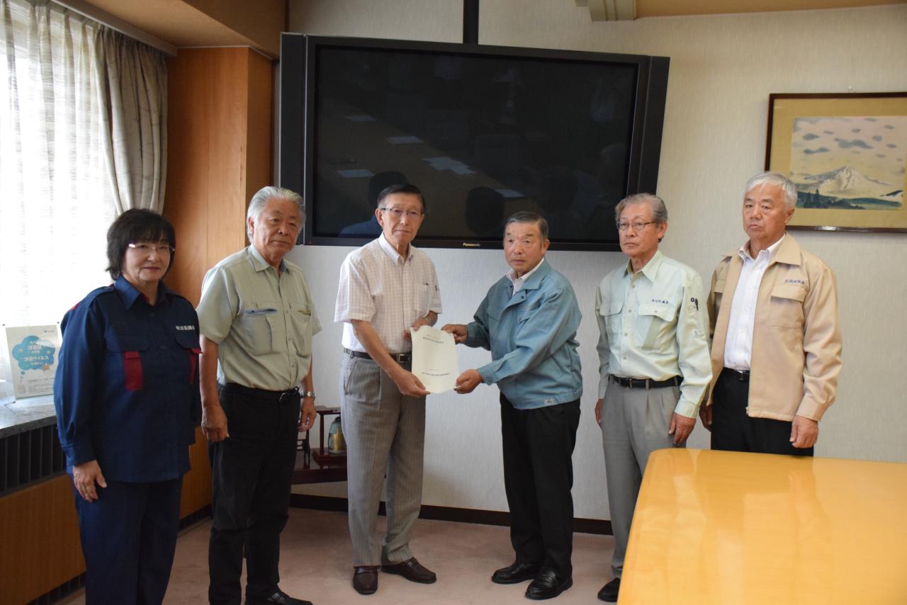 南秋田郡町村議会議長会からの大雨被害対策に関する要望1